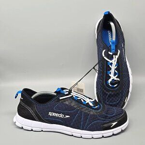 Speedo Hybrid Watercross Navy/Black/White Water Shoes Men's Size 11